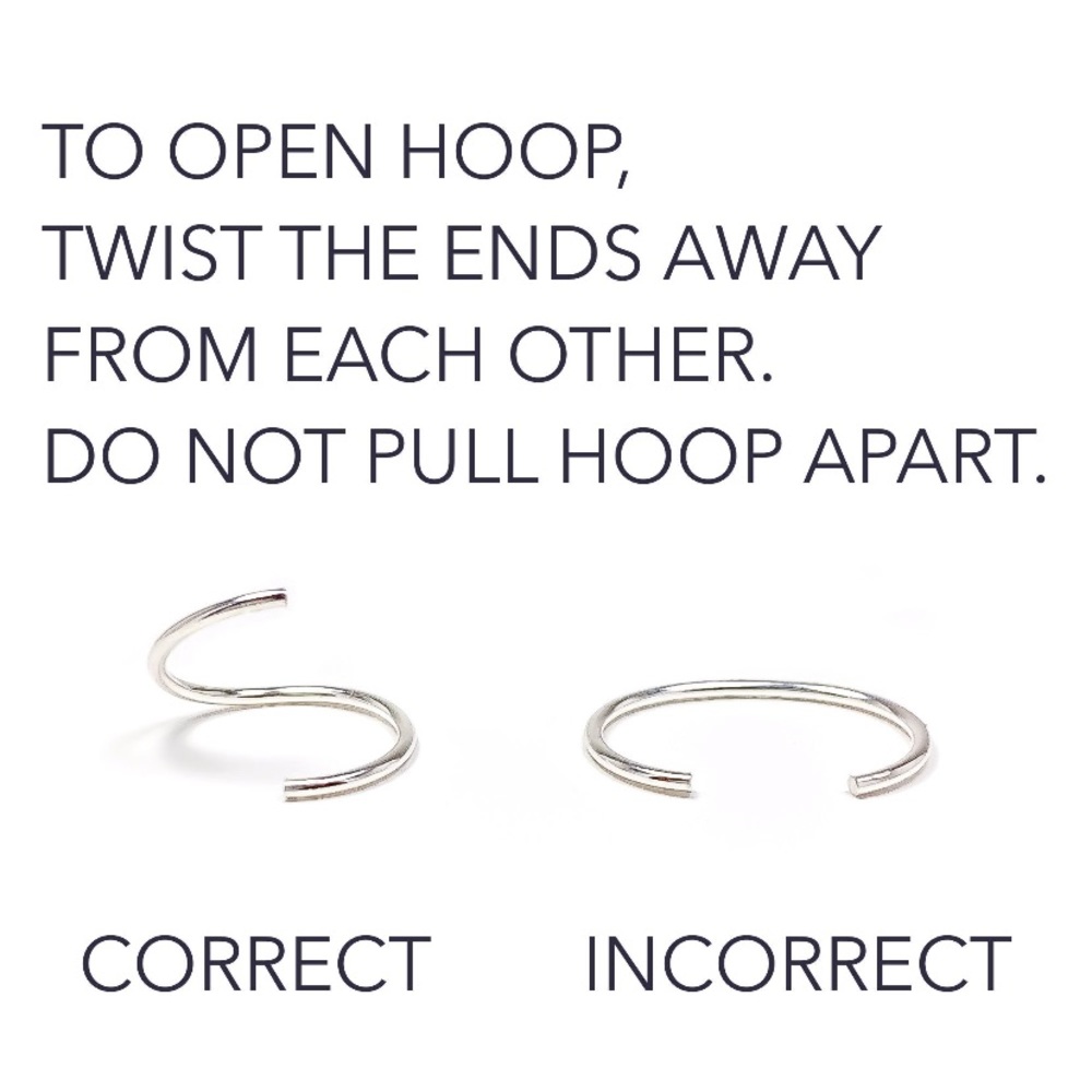 10mm- Sterling silver mini hoops. Endless everyday huggie hoops. Handmade - Picture 3 of 4